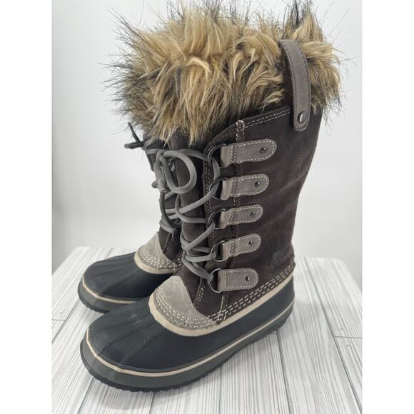Sorel Joan of Arctic Women's 6.5Gray Leather Waterproof Insulated Winter Boot‎ - Picture 1 of 10